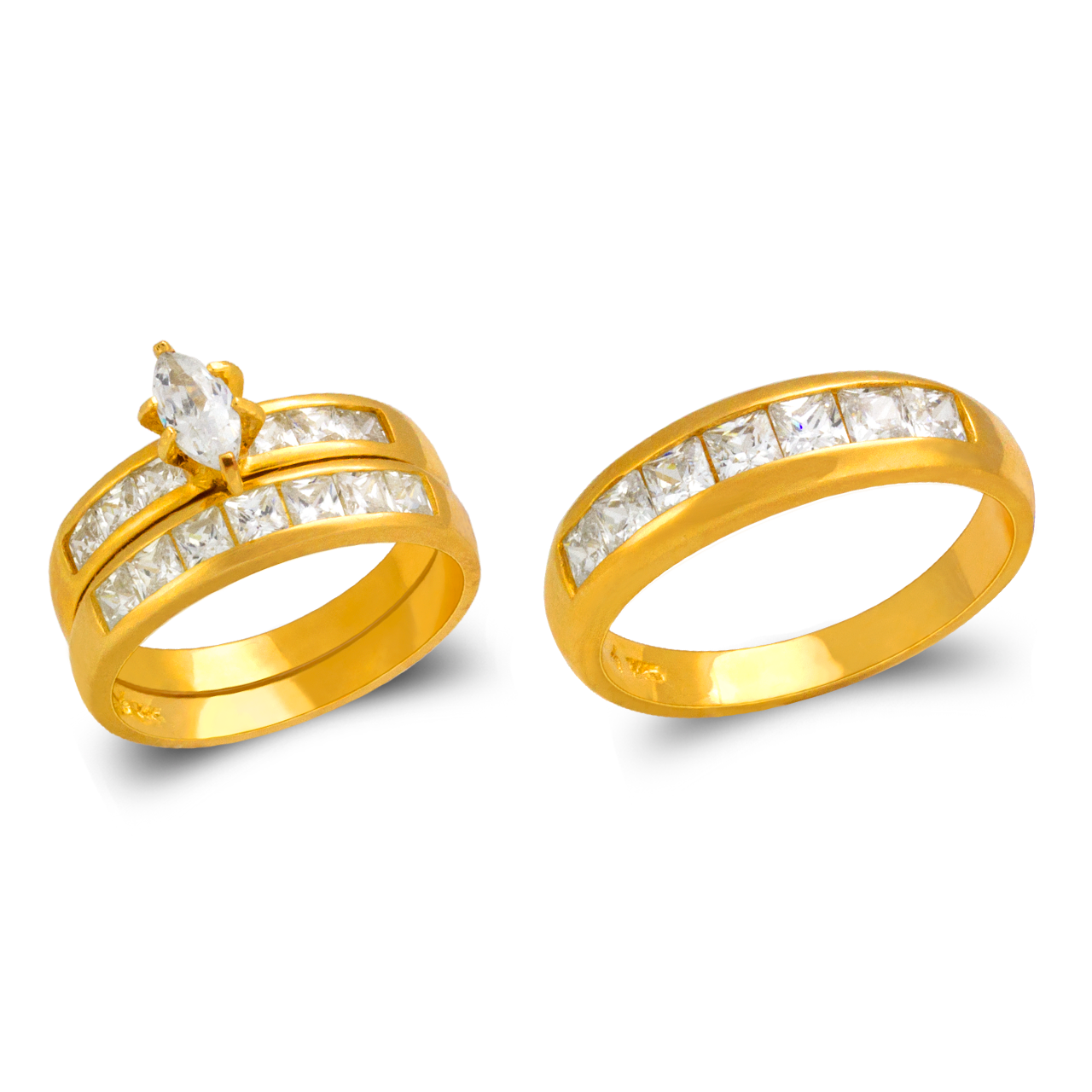 Wedding Trio Ring Set