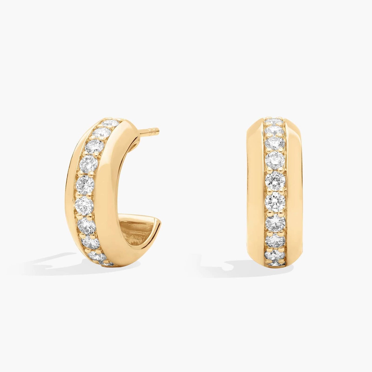 Vertical Diamond Row Hoops