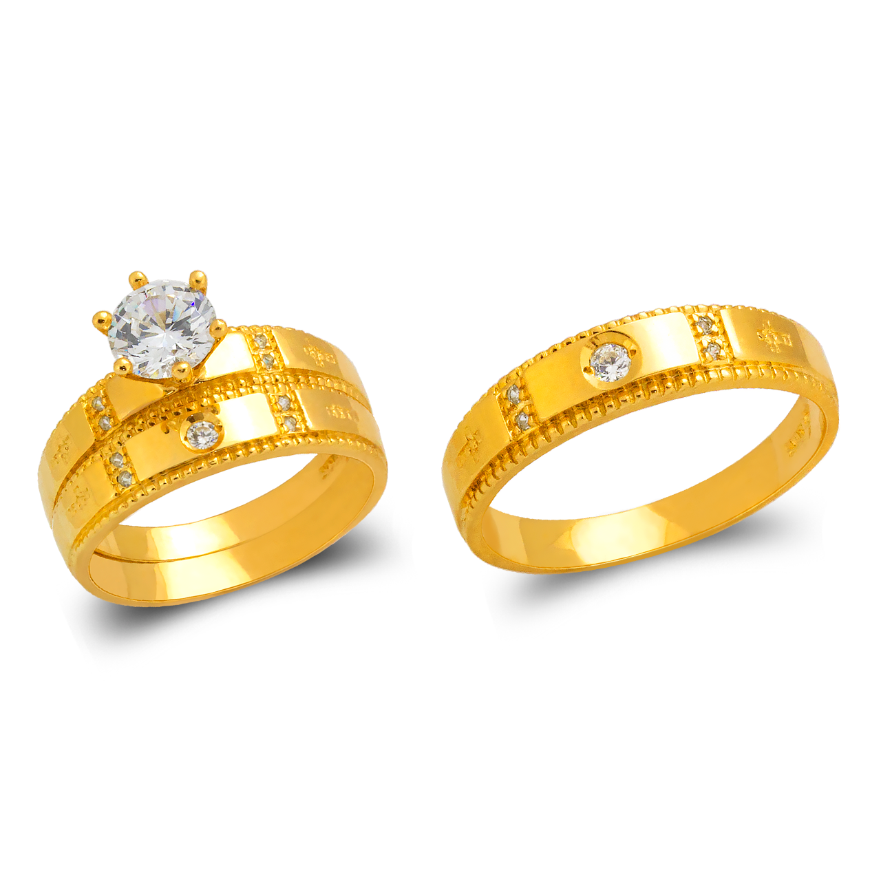 Wedding Trio Ring Set