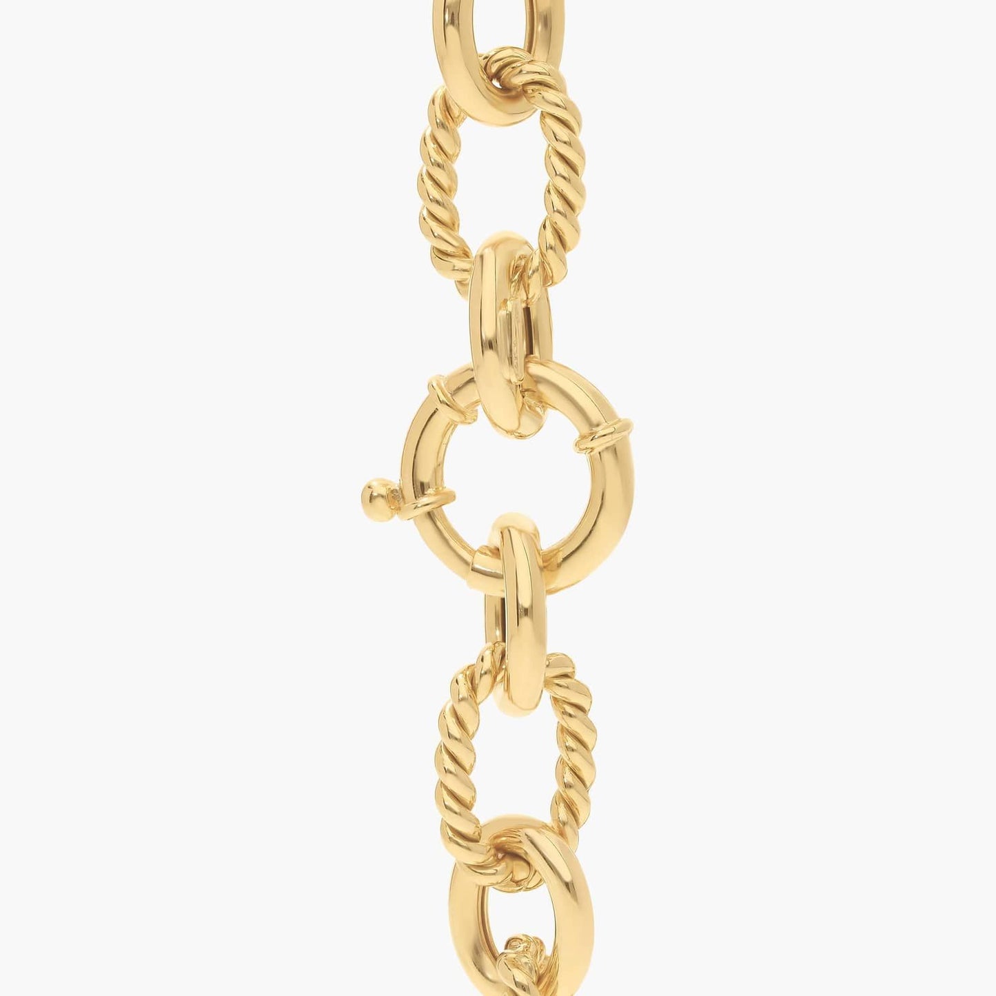 Twisted Oval Link Chain Bracelet