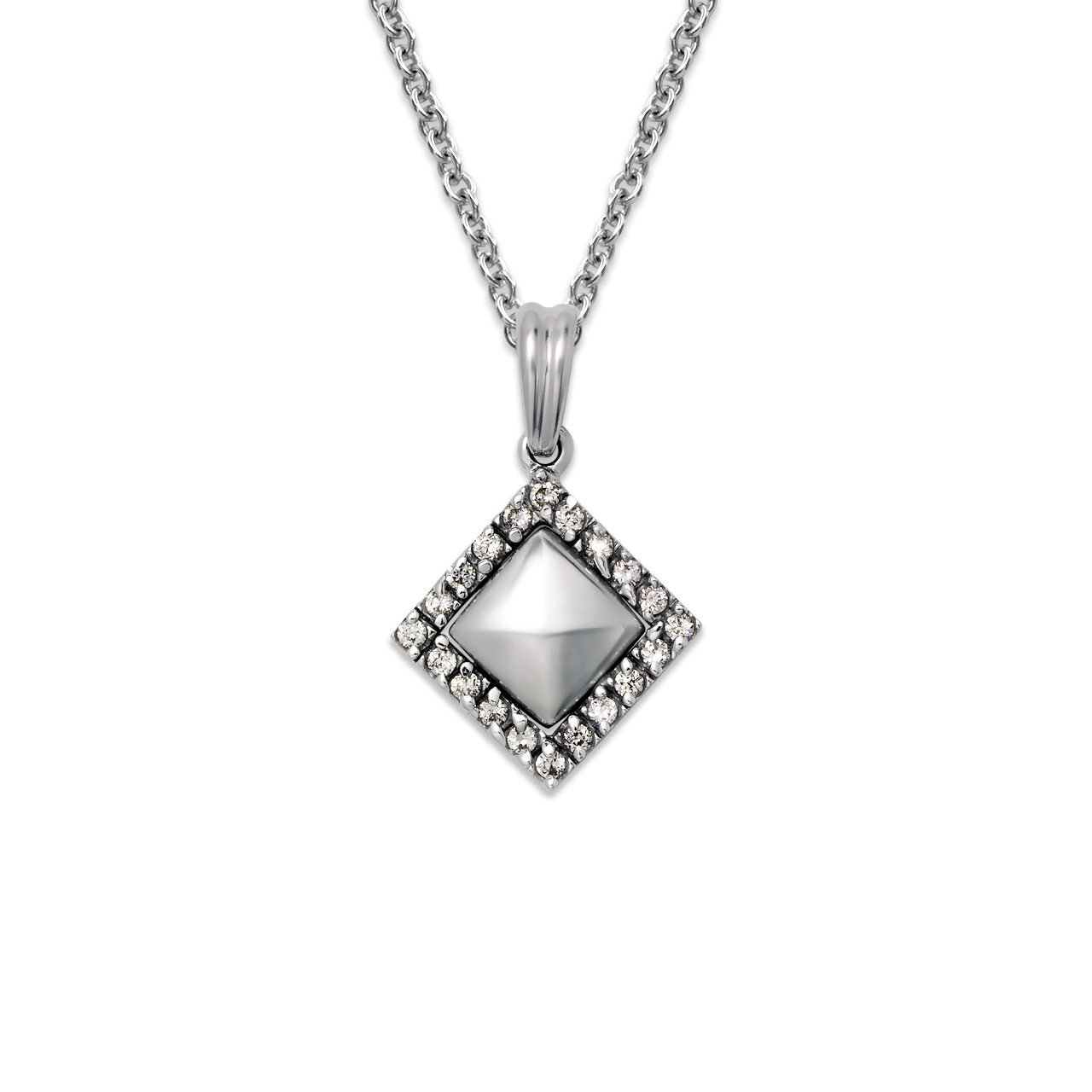 Diamond Shaped CZ Pendant