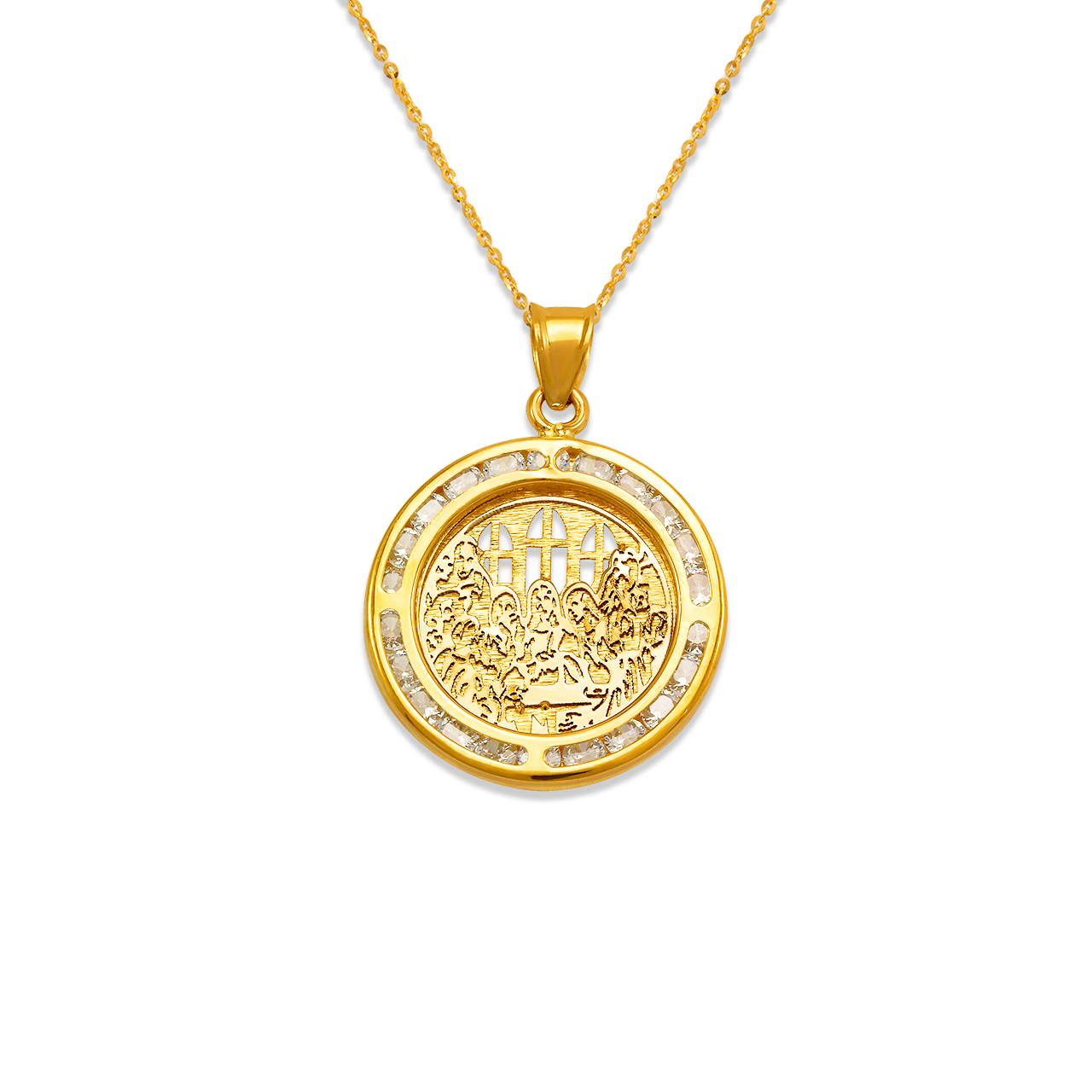 Last Supper CZ Pendant