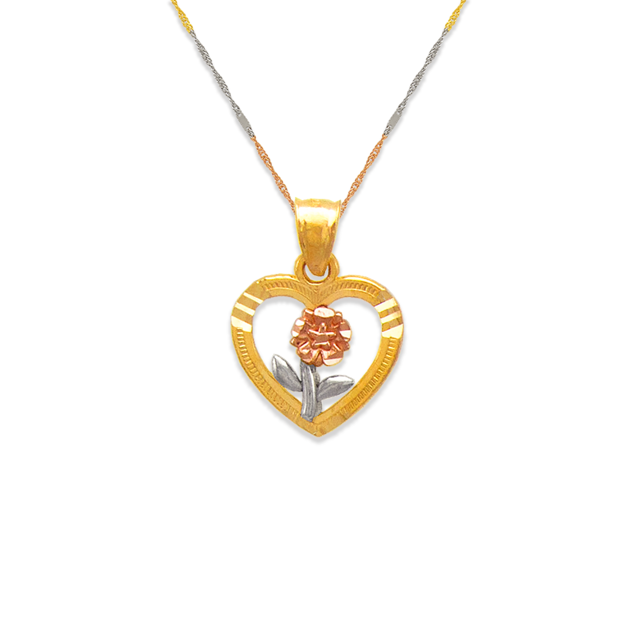 Rose Heart Pendant