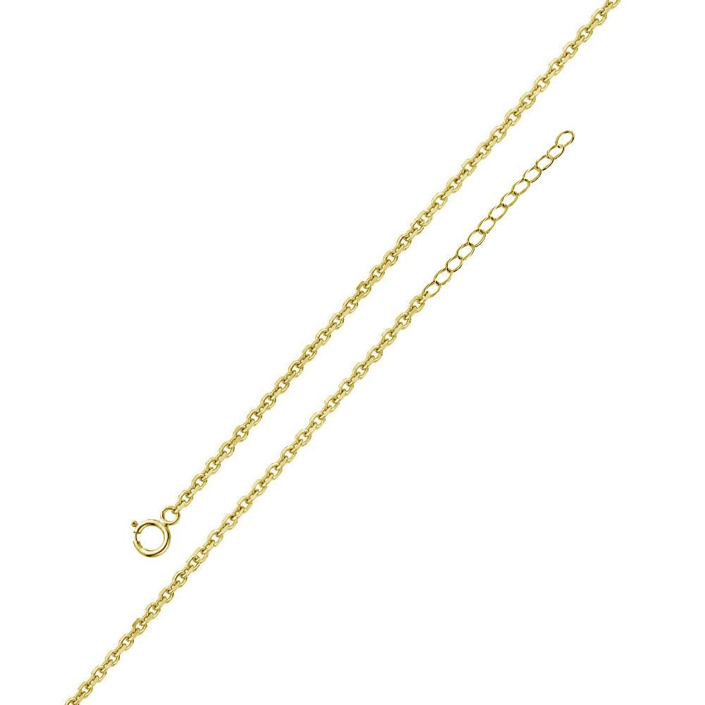 Gold Plated 925 Sterling Silver Adjustable Extension Chain