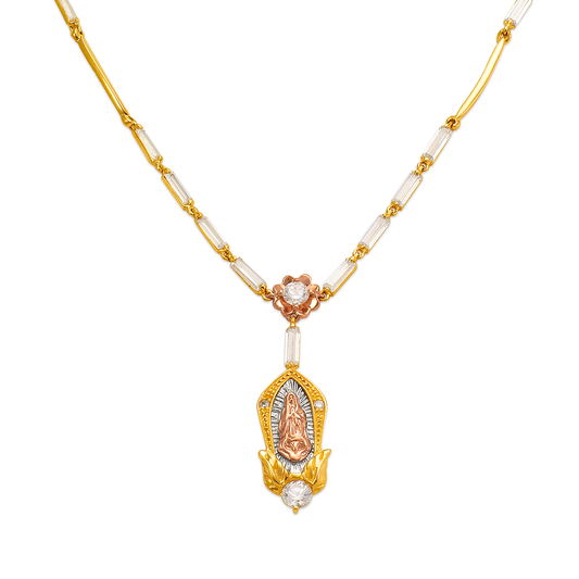 Fancy Guadalupe CZ Necklace