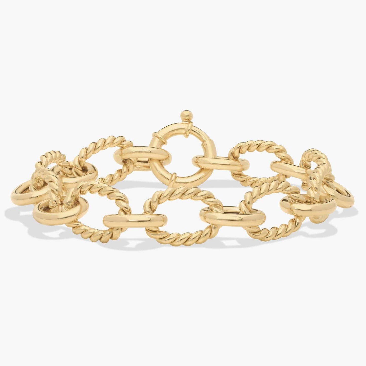 Twisted Oval Link Chain Bracelet