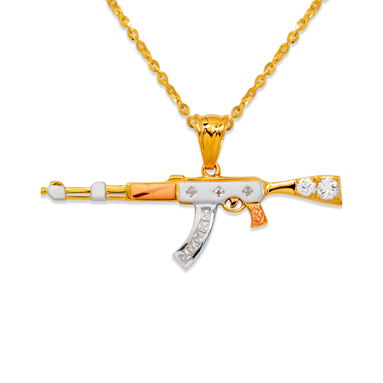 Fancy Rifle CZ Pendant