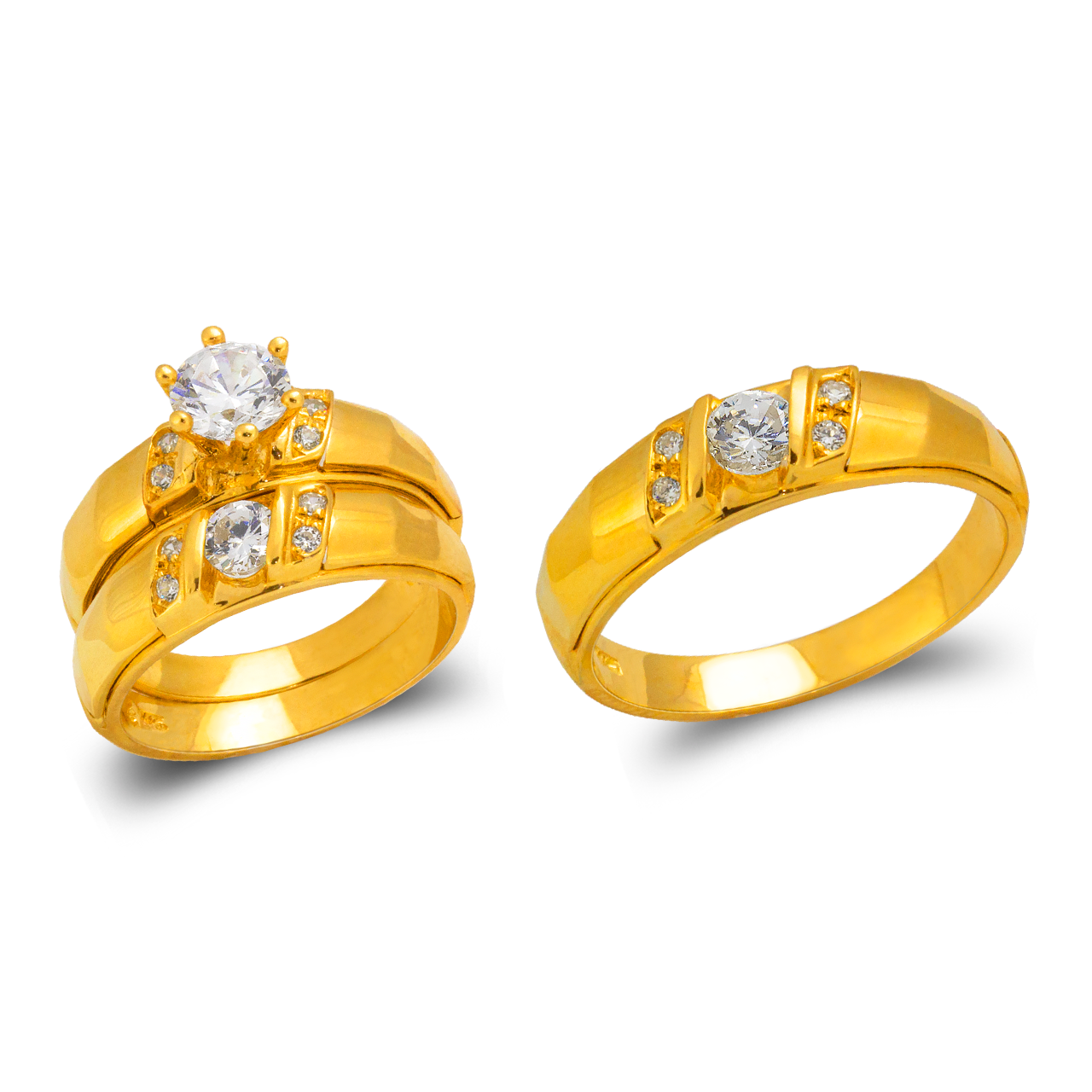 Wedding Trio Ring Set