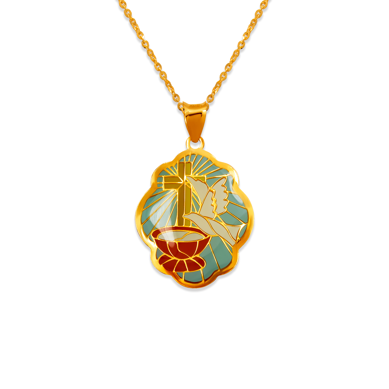 Flower Communion Enamel Pendant