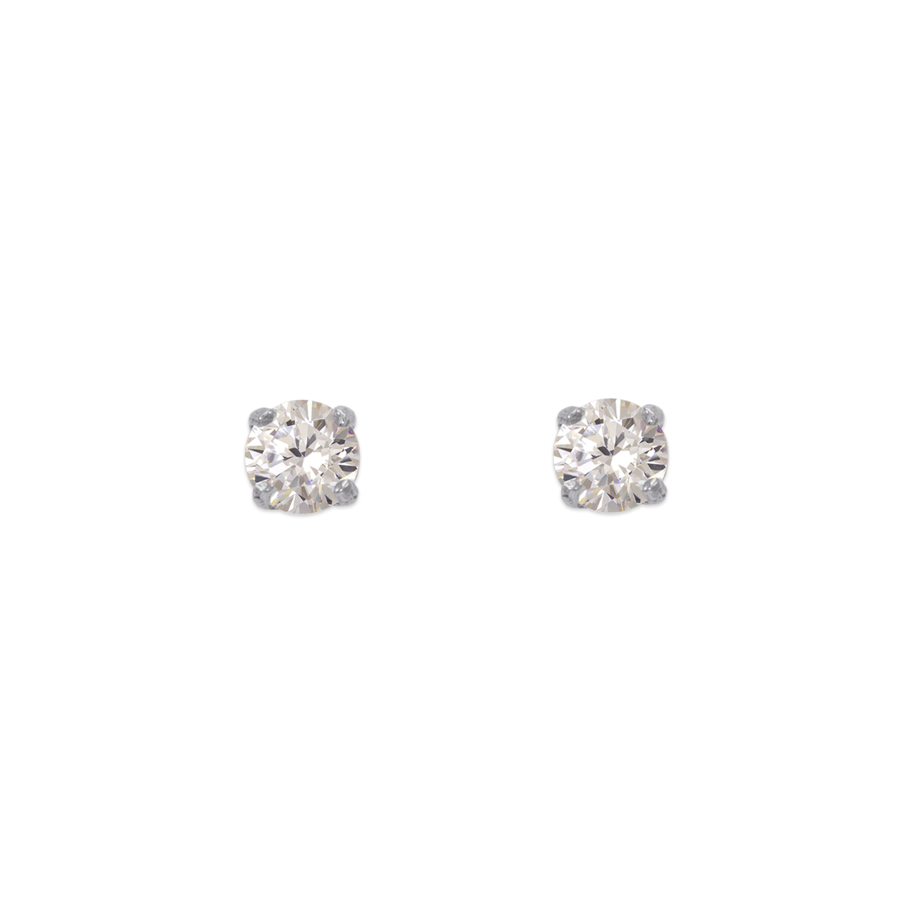 Pushback CZ Stud Earrings