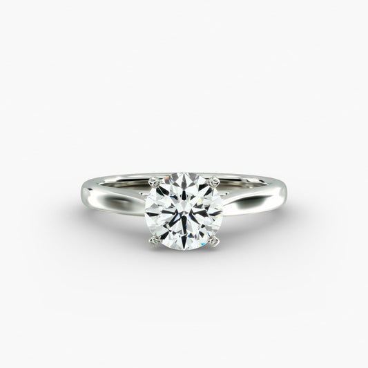 Classic Tapered Solitaire Engagement Ring