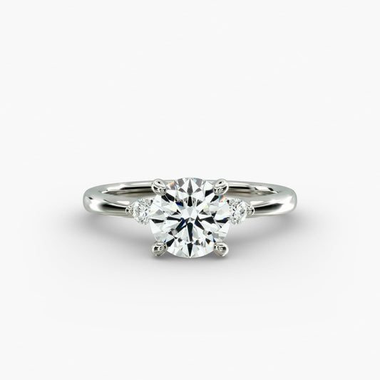 Dainty Diamond Engagement Ring