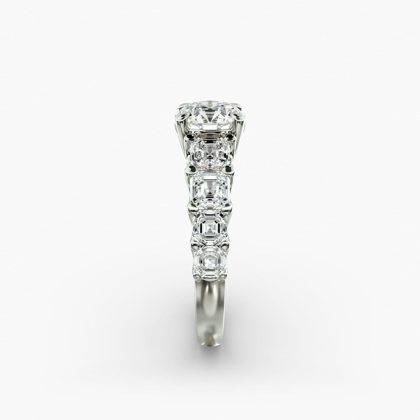 Asscher-Cut Diamond Engagement Ring