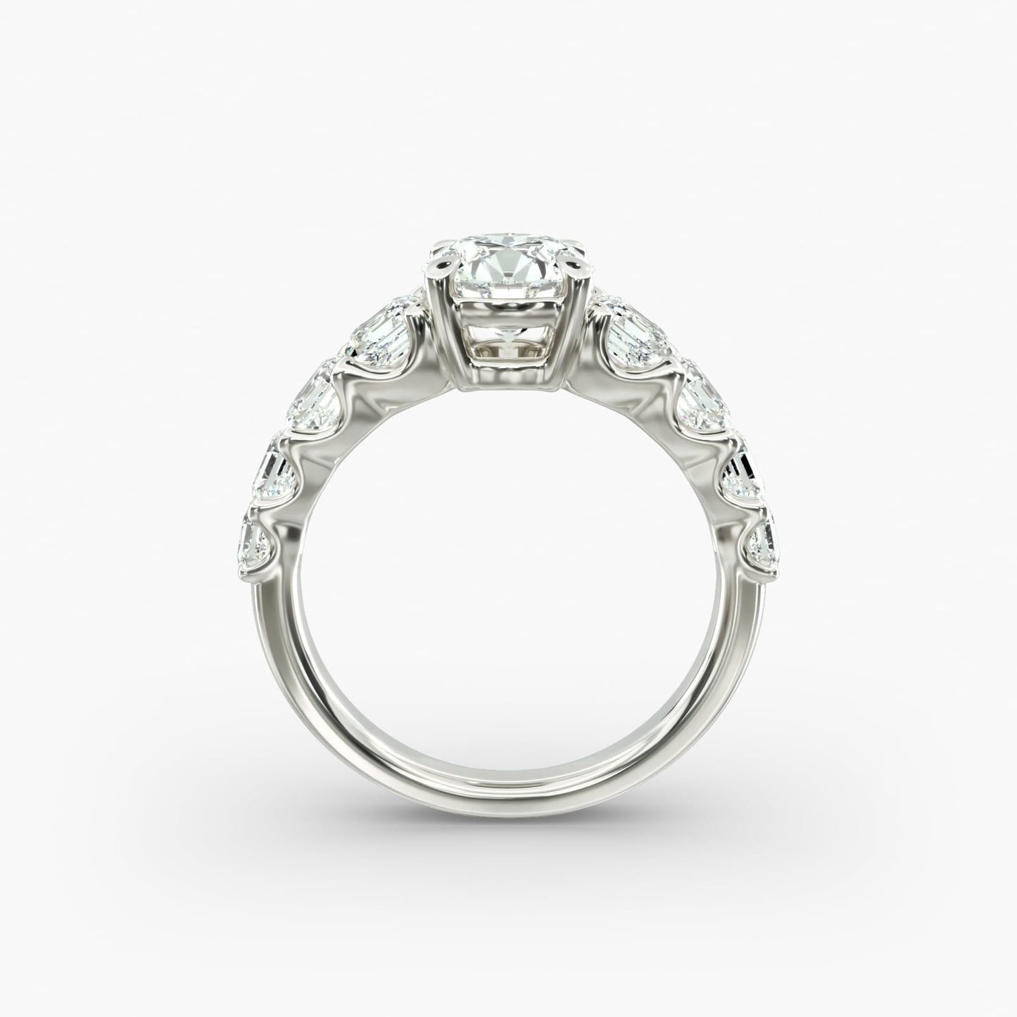 Asscher-Cut Diamond Engagement Ring