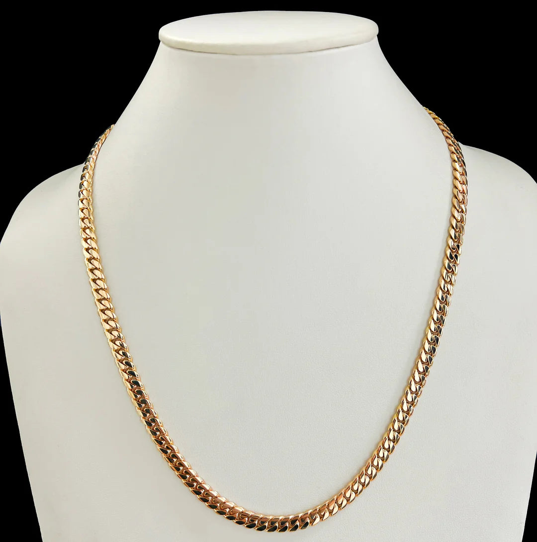 Miami Cuban Link 14k Solid Chain (4mm-7 mm)